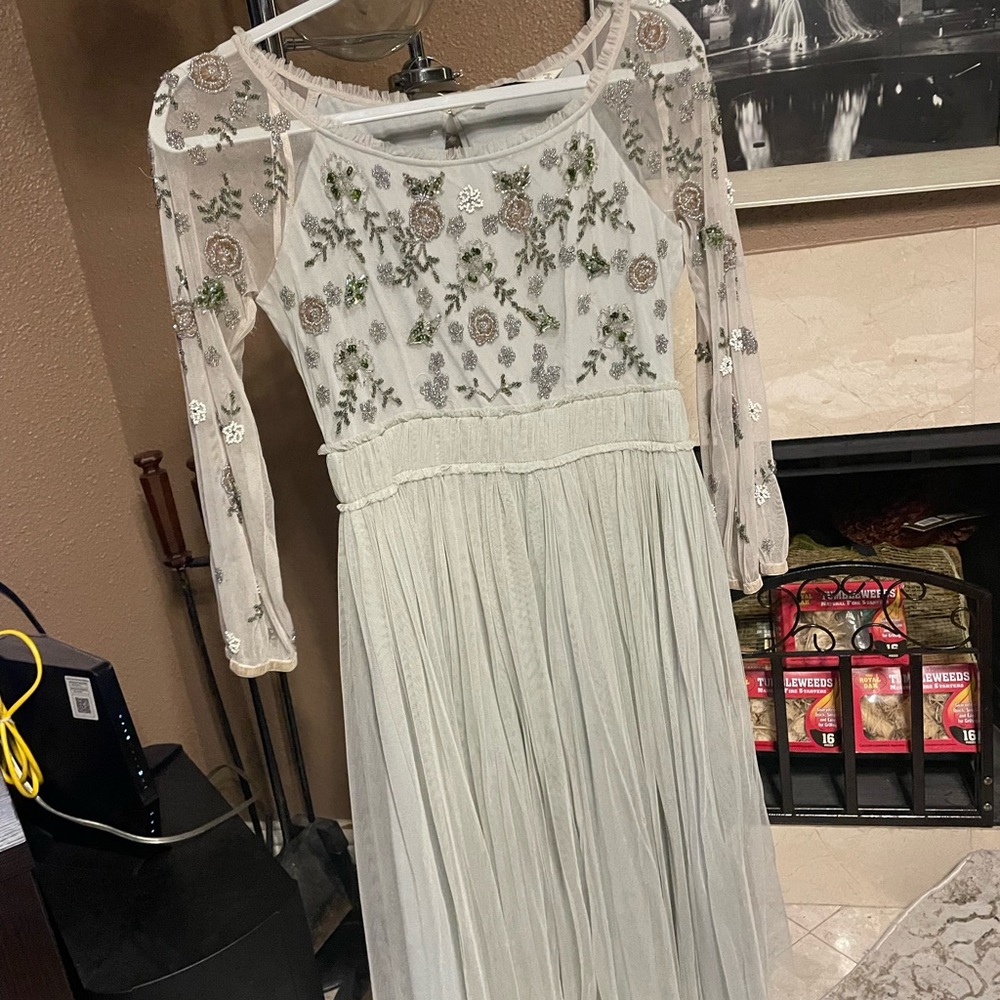 Zara embroidered dress